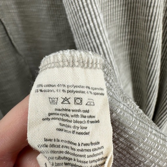 DONNI Gray Striped Ribbed Knit Pockets Open Front Cardigan Women's One Size Plus - Picture 6 of 8